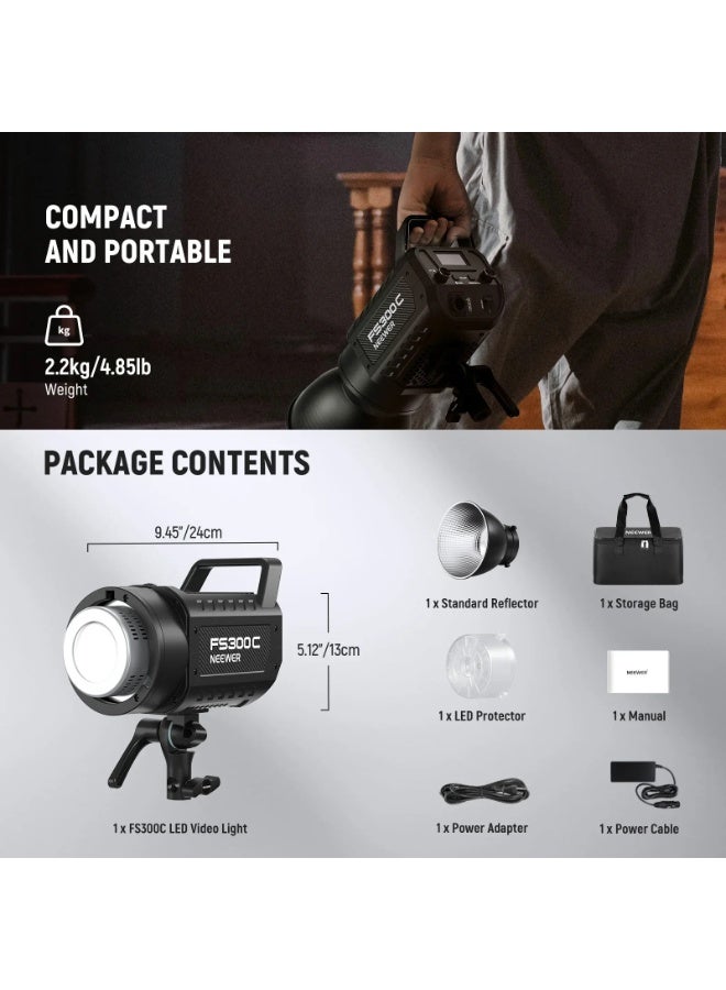 Neewer FS300C 300W RGB LED Video Light - Image 2